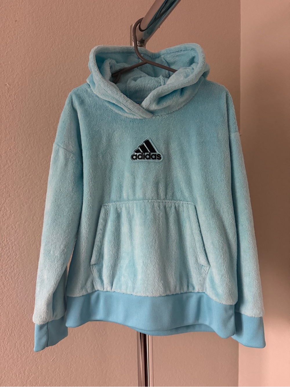 adidas Kids Light Aqua Plush Hoodie Jacket